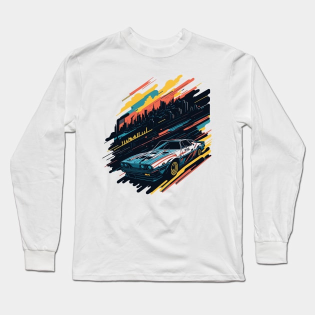 Vintage sport car Long Sleeve T-Shirt by webbygfx